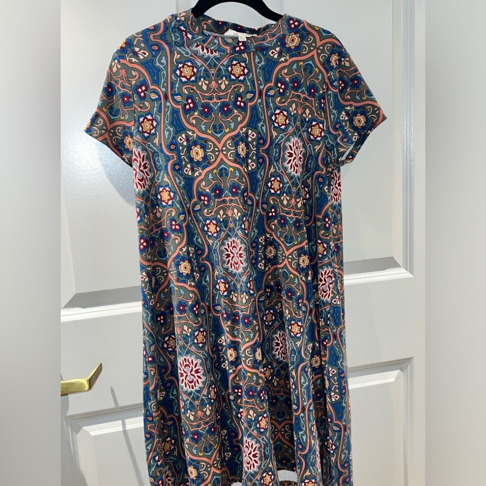 Pink Rose brand floral dress size medium womens